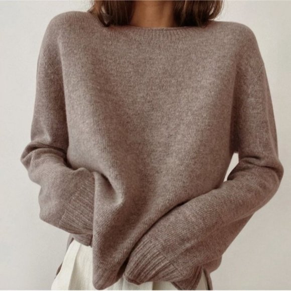 Jenni Kayne Sweaters - Jenni Kayne Everyday Sweater in Taupe Light Brown Knit New NWOT Size Small